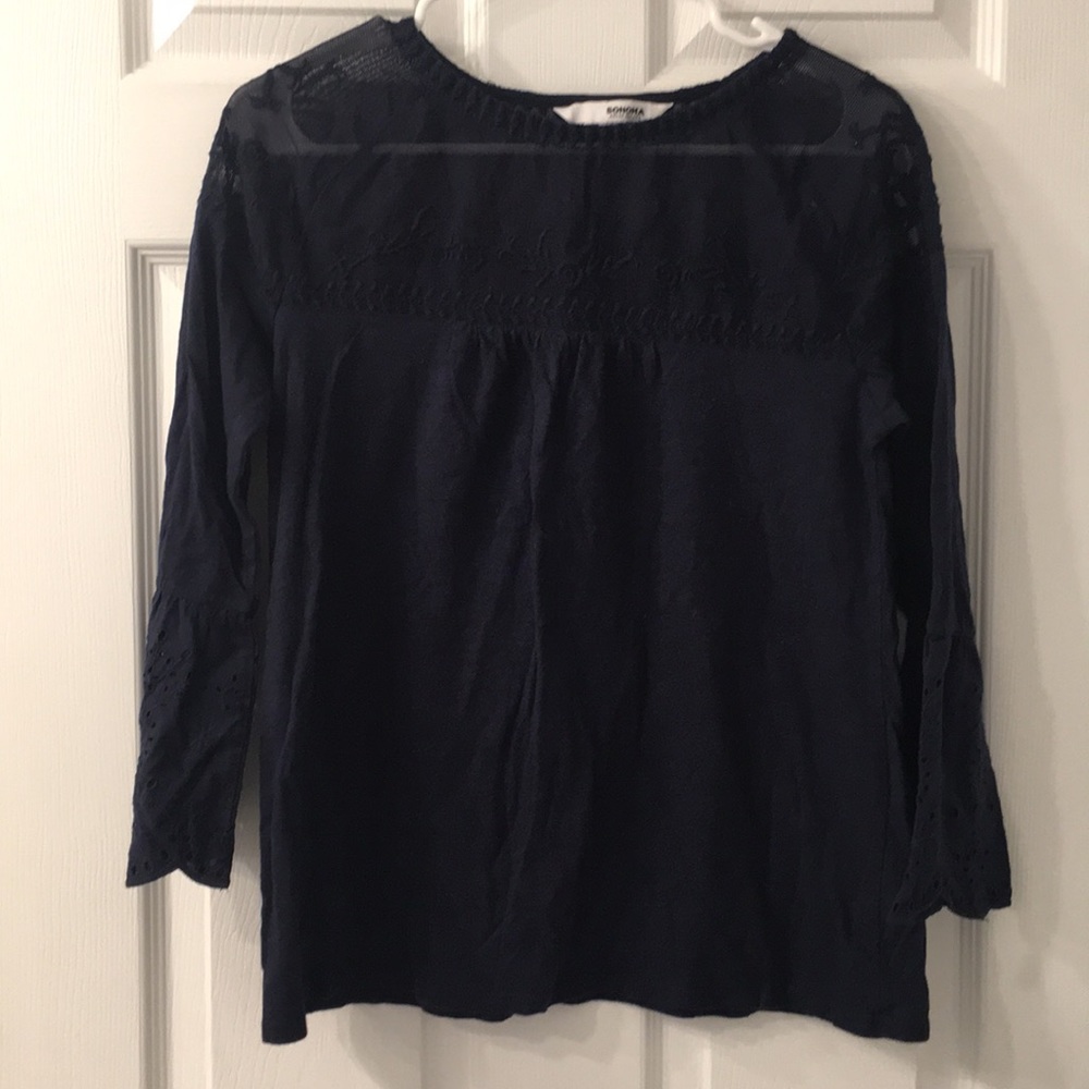Blue Bell Sleeve Blouse